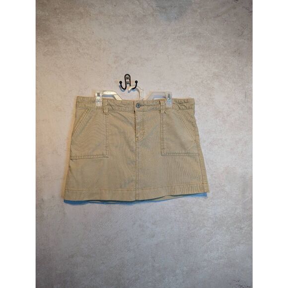 Gap Jeans corduroy khaki mini skirt size 14* - Picture 1 of 5